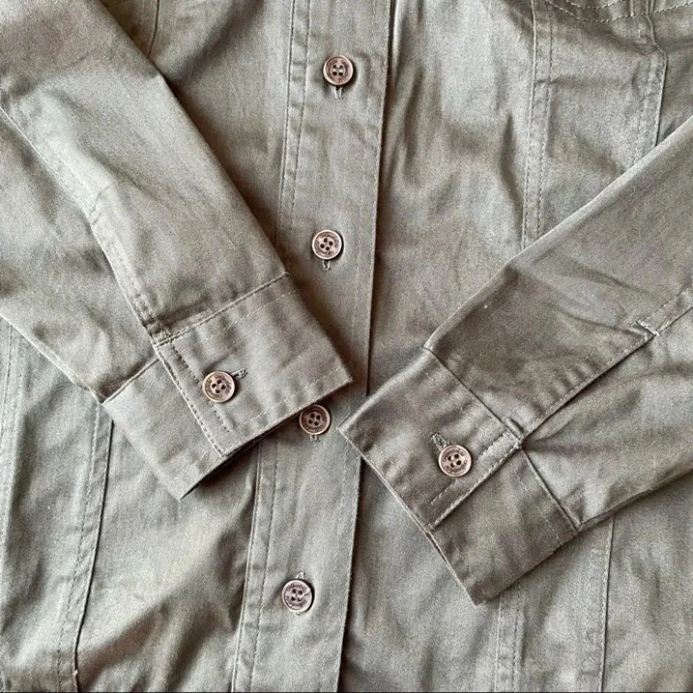 Almatrichi Spain Floral Embroidery Utility Army Jacket